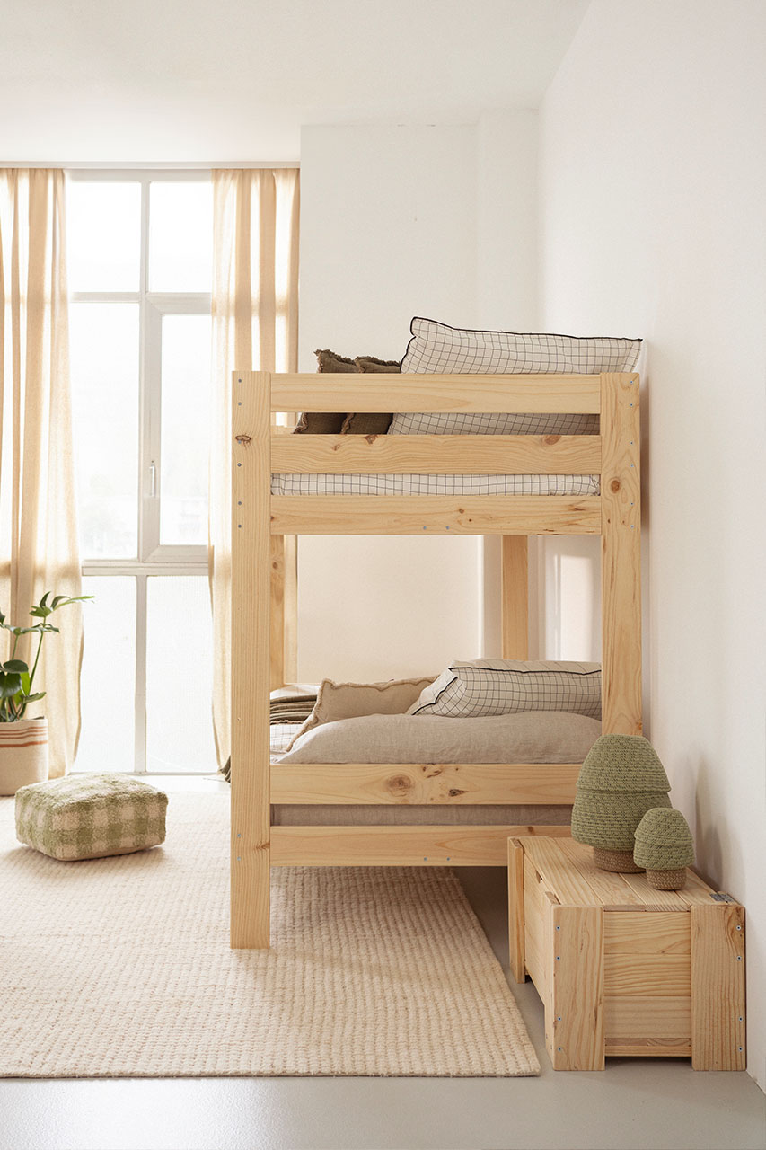 Imagen de ambiente 2 para:Litera de 105 robusta de madera maciza